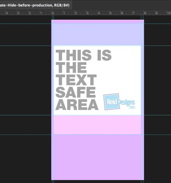 Download here A screen grab of my template from photoshop showing the "Text safe areas"