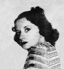 Black and white photo of Margaret Brundage