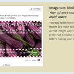 Facebook Advertising Text requirements, image text