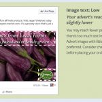 Facebook Advertising Text requirements, image text MEDIUM