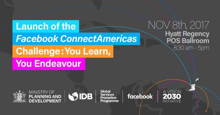 the branding for the event invite for The Facebook ConnectAmericas Challenge