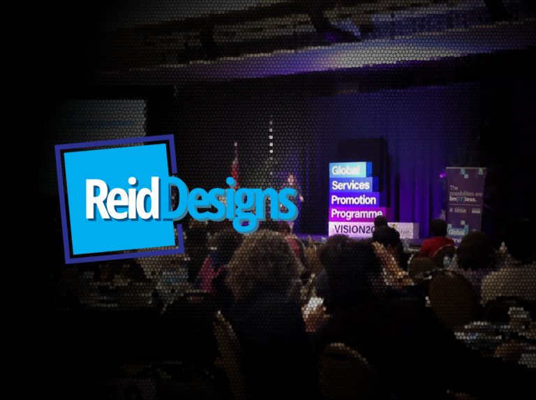 Stylised image on the event stage of The Facebook ConnectAmericas Challenge