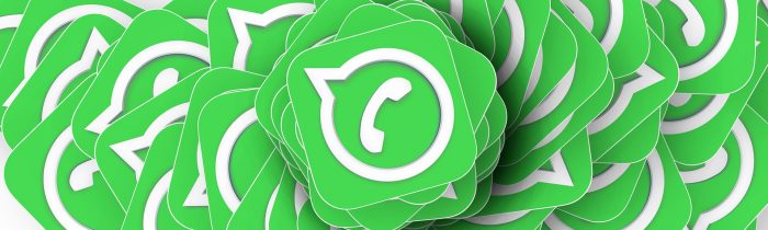 WhatsApp icons in a pile