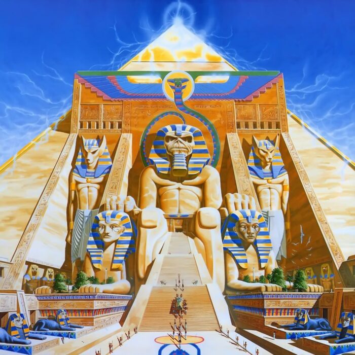Iron Maiden Powerslave Album cover by Derek Riggs