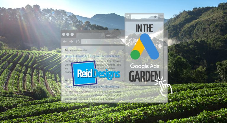 Google Ads Garden Image. Strawberry fields are nice.